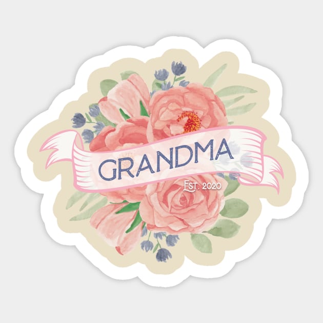 Grandma Est. 2020 Sticker by Gestalt Imagery